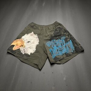 Travis Scott Cactus Jack For Fragment Imagination Shorts Olive Size Large